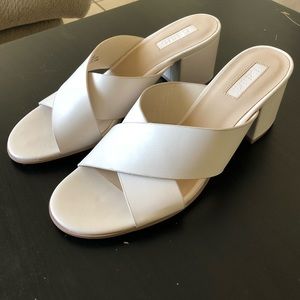 White block heel sandals | Forever 21